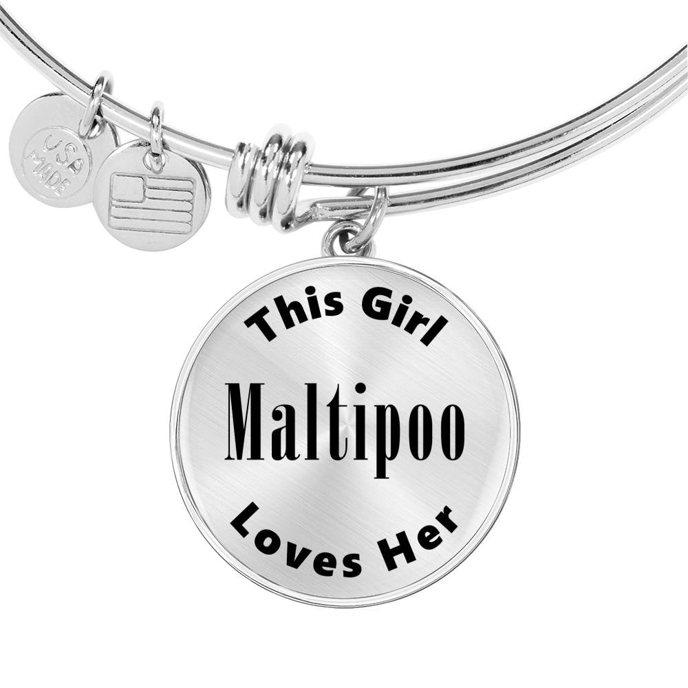Maltipoo - Bangle Bracelet