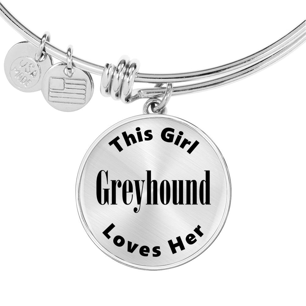 Greyhound - Bangle Bracelet