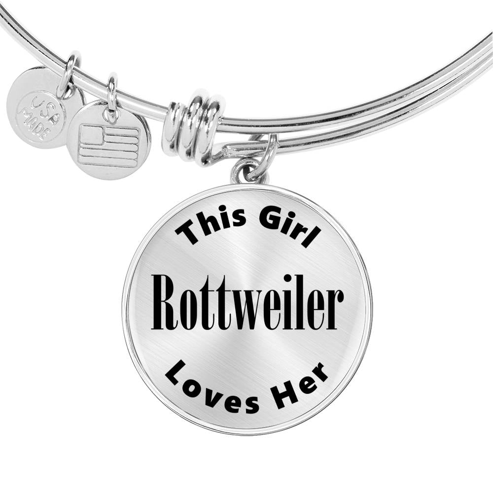 Rottweiler - Bangle Bracelet