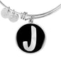 Initial J v2b - Bangle Bracelet