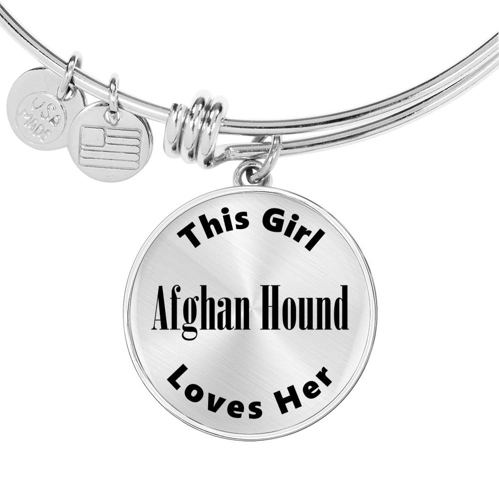 Afghan Hound - Bangle Bracelet