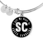 Heart In South Carolina v02 - Bangle Bracelet