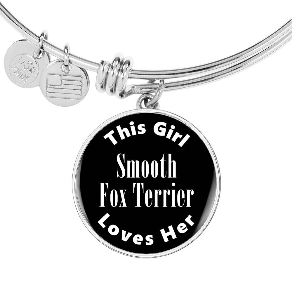 Smooth Fox Terrier v2 - Bangle Bracelet