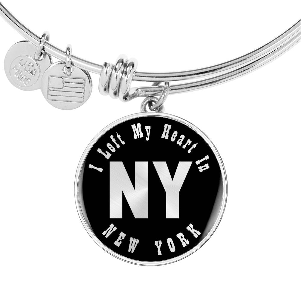 Heart In New York v02 - Bangle Bracelet