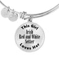 Irish Red and White Setter - Bangle Bracelet
