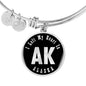 Heart In Alaska v02 - Bangle Bracelet