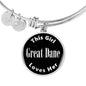 Great Dane v2s - Bangle Bracelet