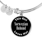 Norwegian Buhund v2 - Bangle Bracelet