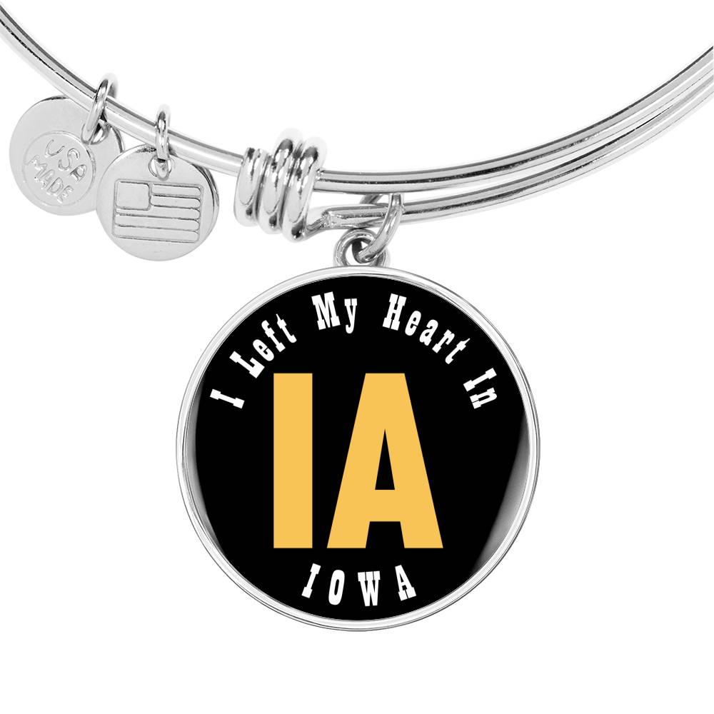 Heart In Iowa - Bangle Bracelet