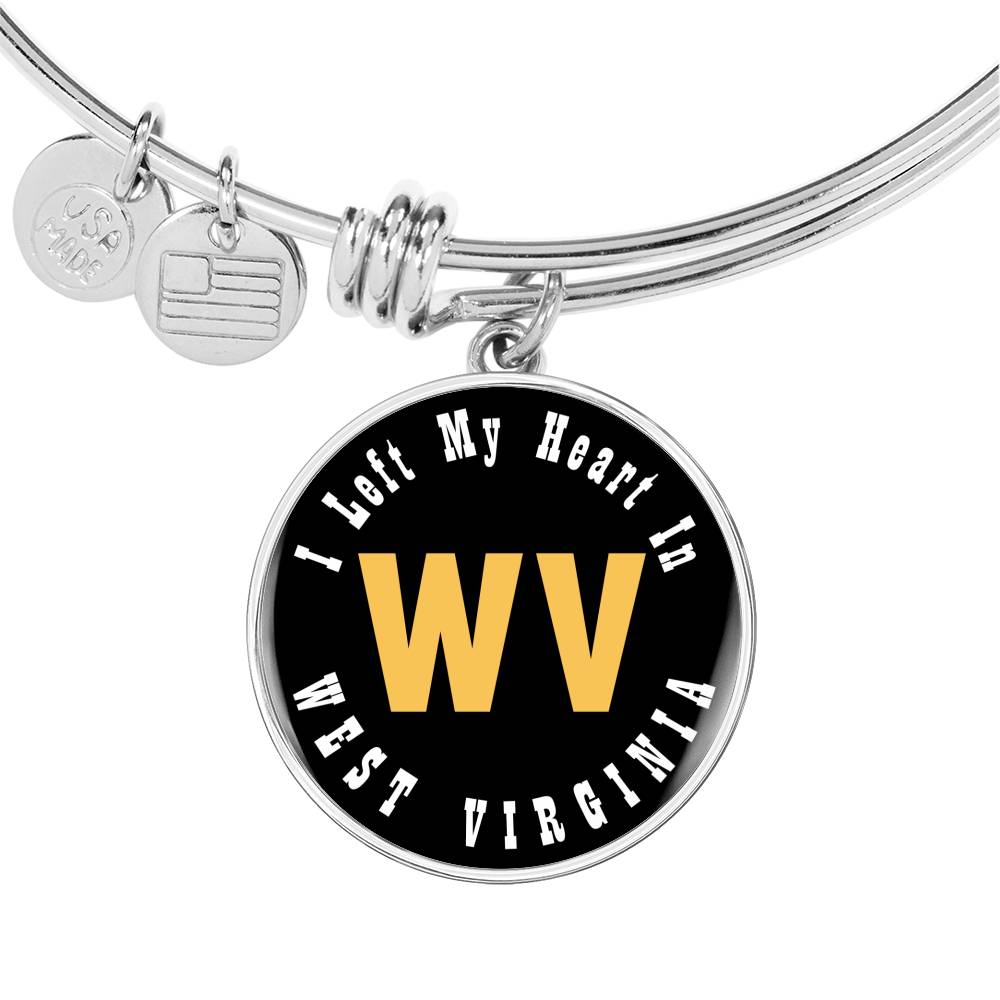 Heart In West Virginia - Bangle Bracelet