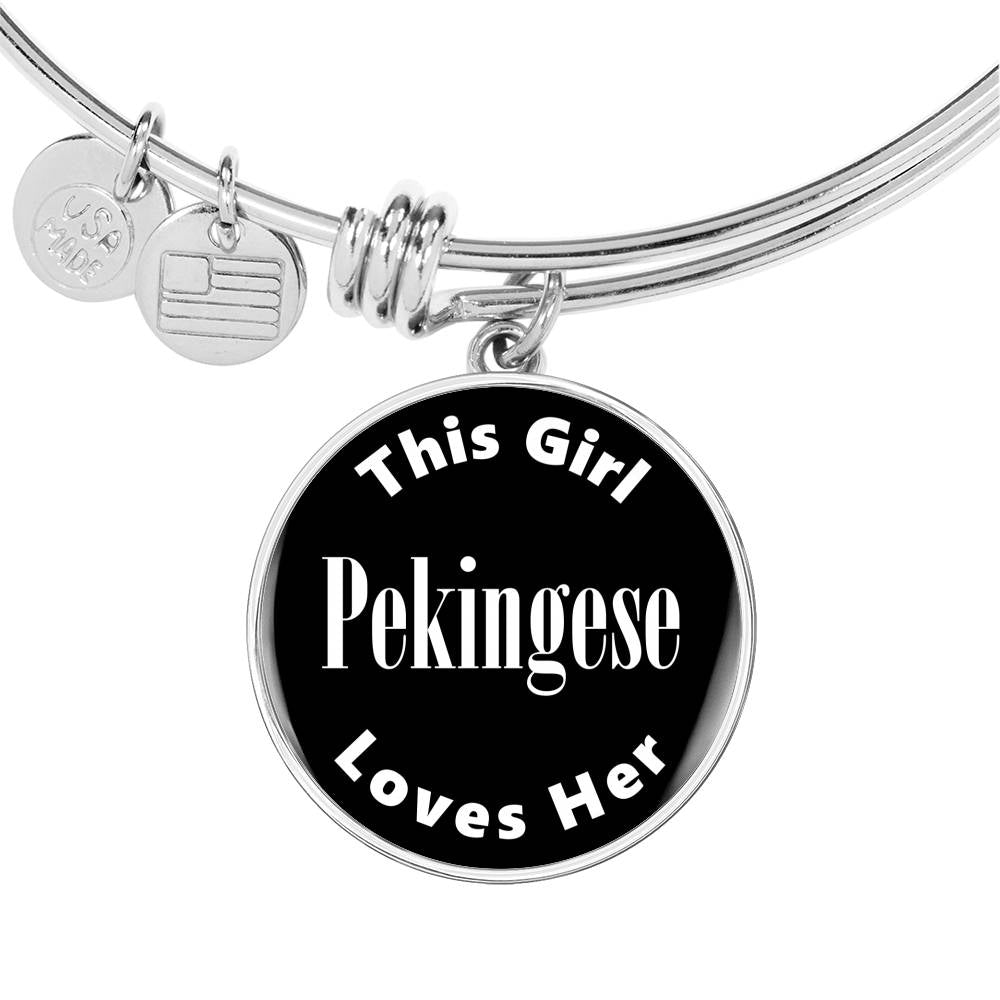 Pekingese v2 - Bangle Bracelet