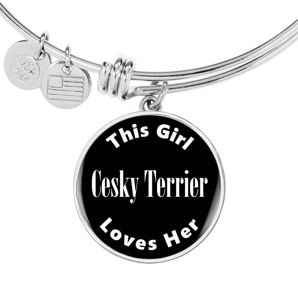 Cesky Terrier v2 - Bangle Bracelet