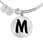 Initial M v1b - Bangle Bracelet