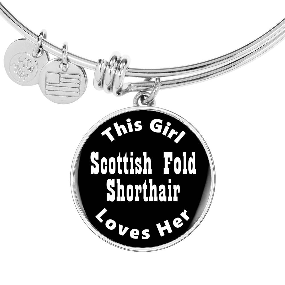 Scottish Fold Shorthair v2 - Bangle Bracelet