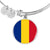 Romanian Flag - Bangle Bracelet