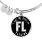 Heart In Florida v02 - Bangle Bracelet
