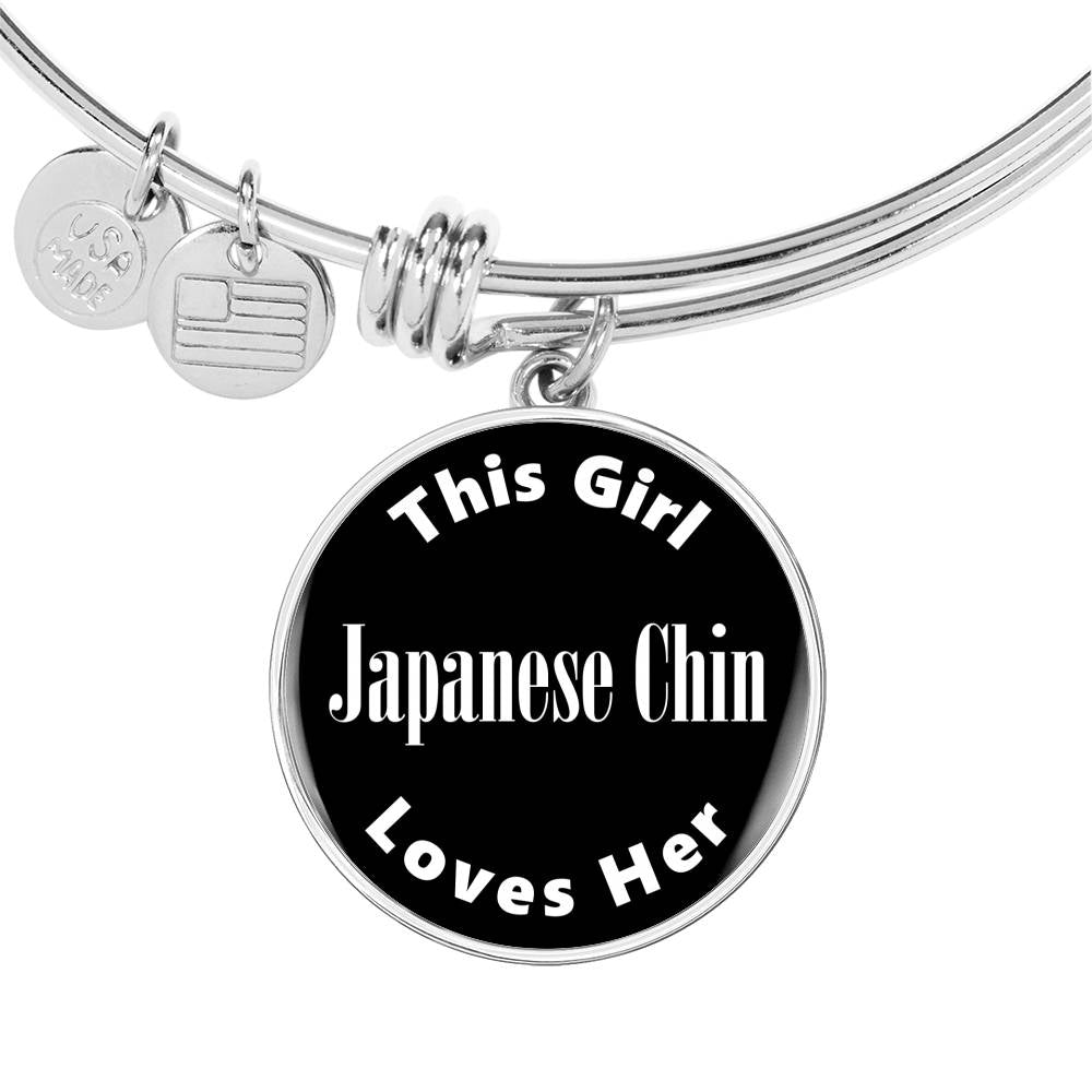 Japanese Chin v2 - Bangle Bracelet