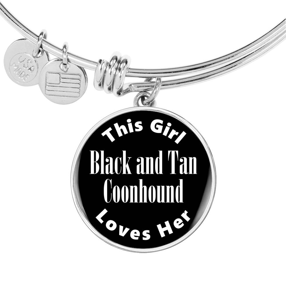 Black and Tan Coonhound v2 - Bangle Bracelet