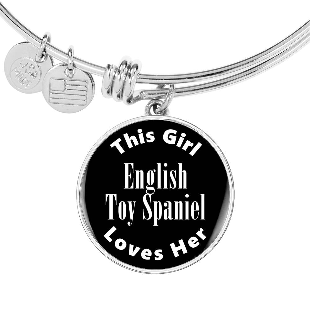 English Toy Spaniel v2 - Bangle Bracelet
