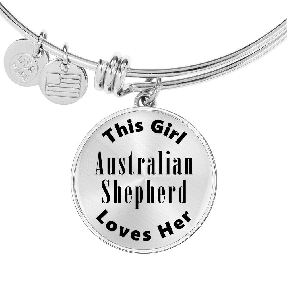 Australian Shepherd - Bangle Bracelet
