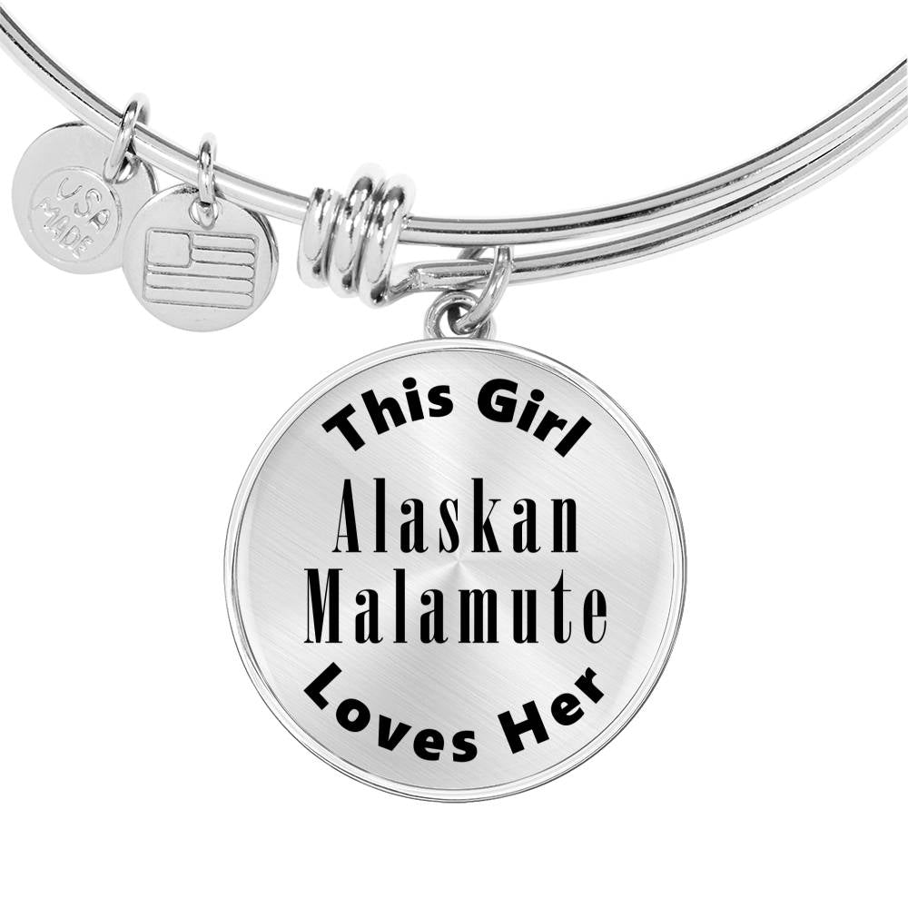 Alaskan Malamute - Bangle Bracelet