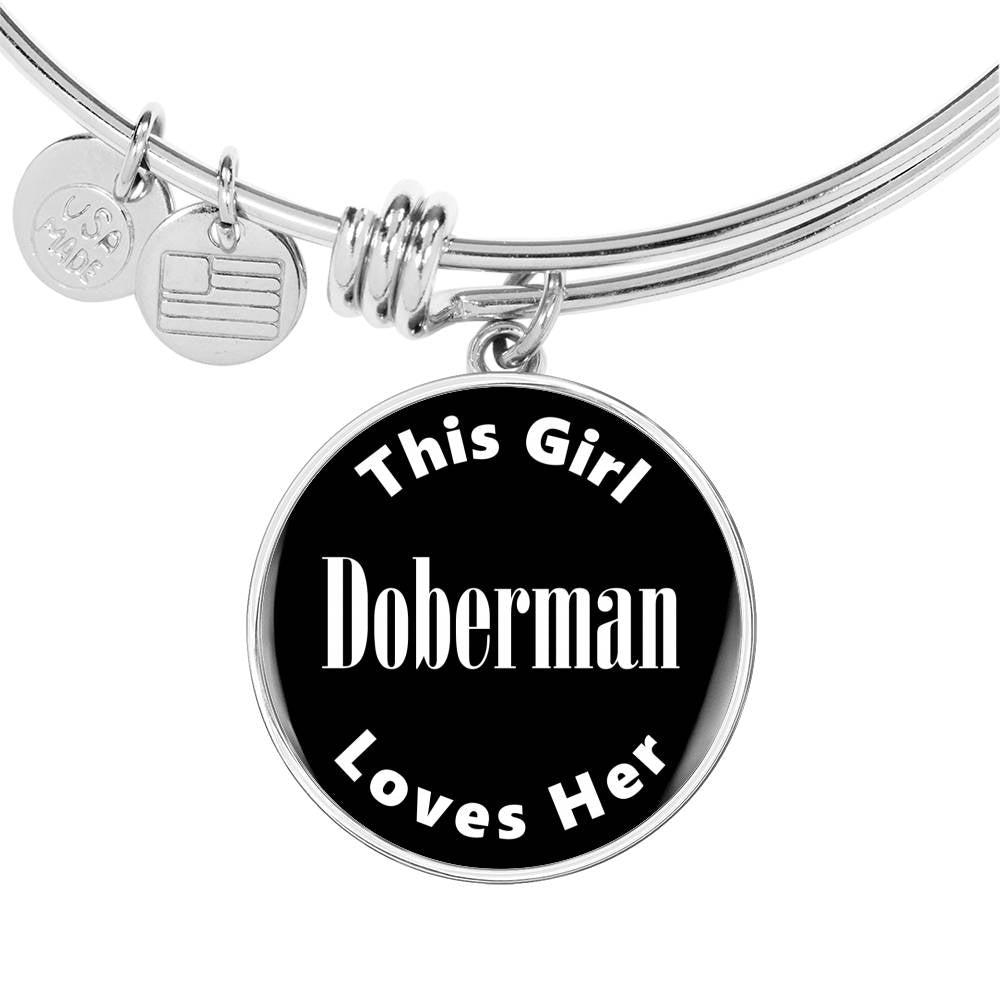 Doberman v2 - Bangle Bracelet