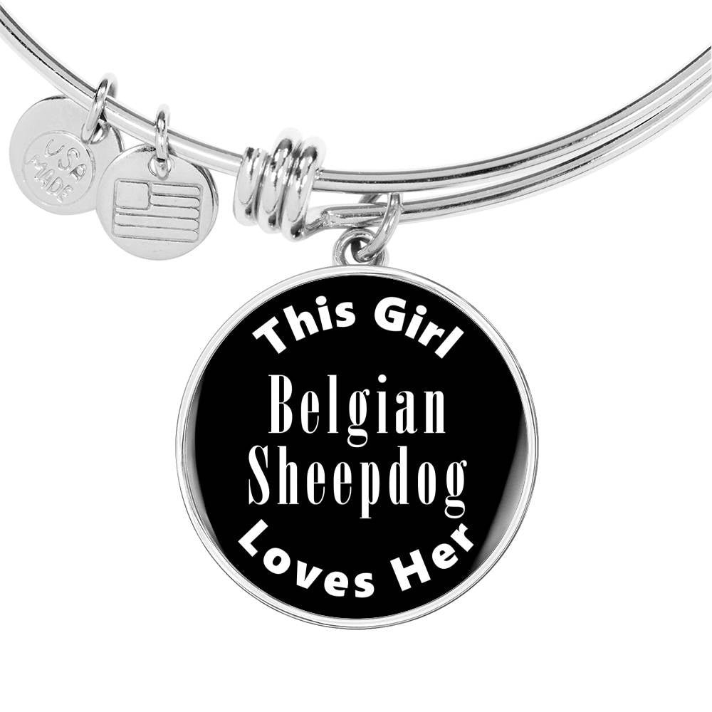 Belgian Sheepdog v2 - Bangle Bracelet