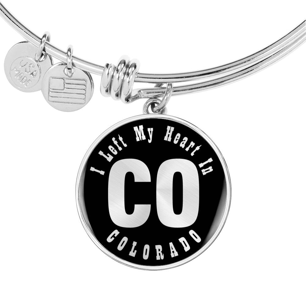 Heart In Colorado v02 - Bangle Bracelet