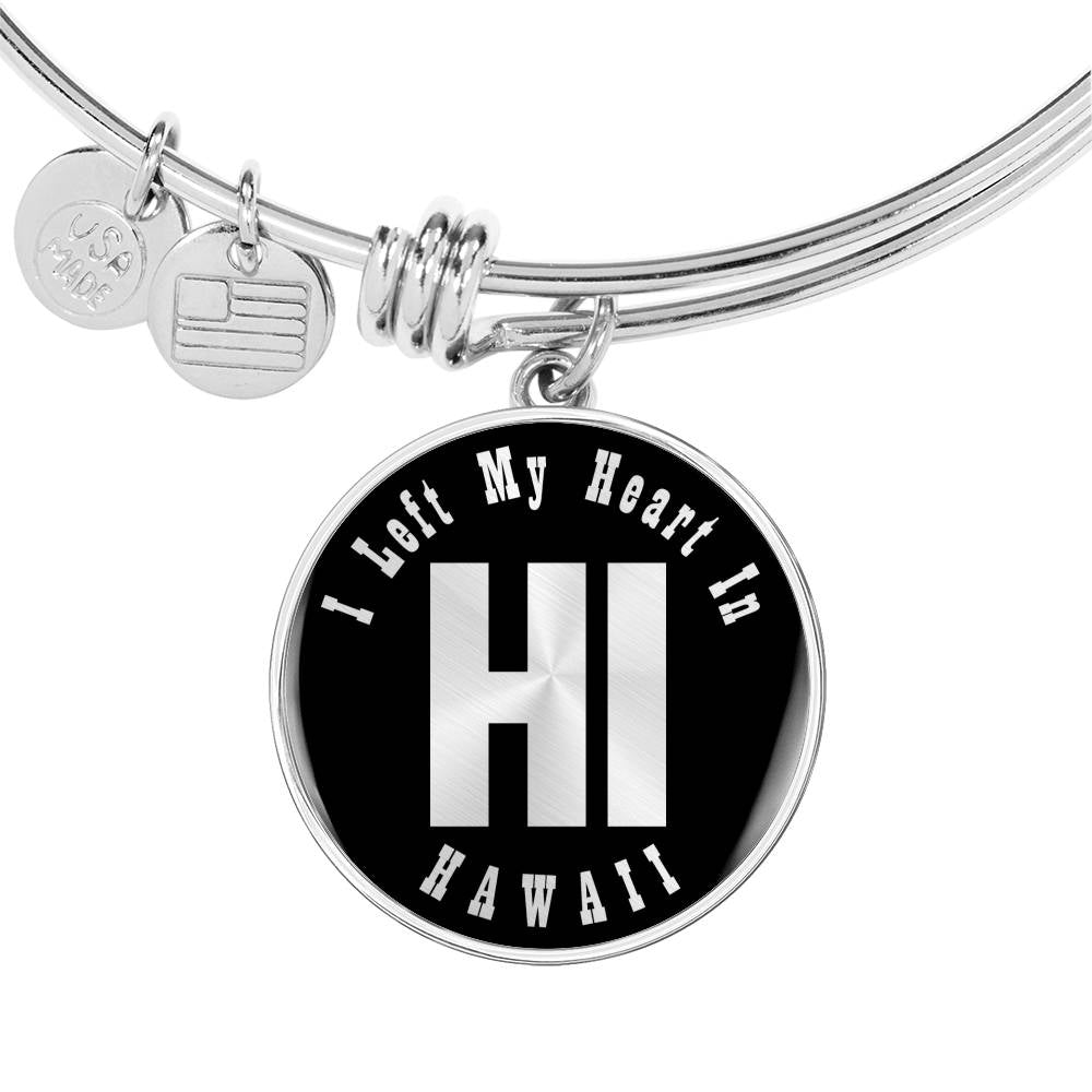 Heart In Hawaii v02 - Bangle Bracelet