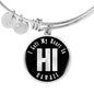 Heart In Hawaii v02 - Bangle Bracelet