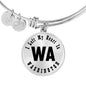 Heart In Washington v01 - Bangle Bracelet