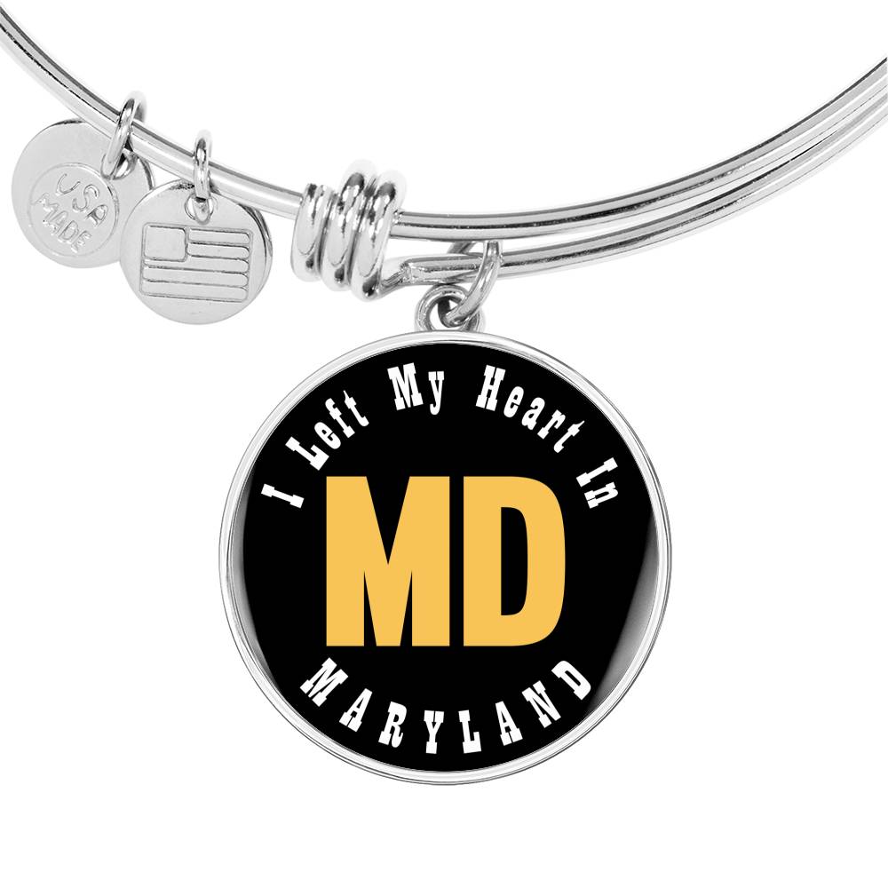 Heart In Maryland - Bangle Bracelet