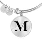 Initial M v1a - Bangle Bracelet