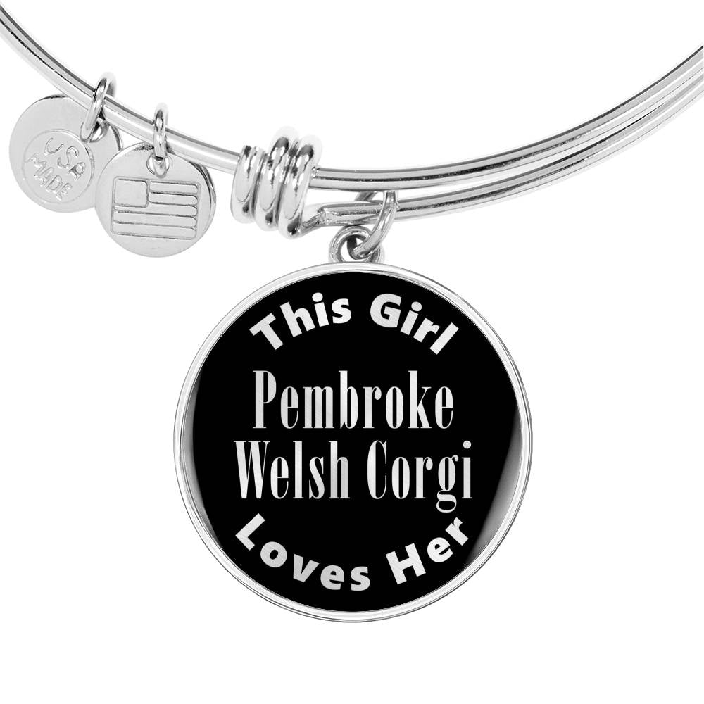 Pembroke Welsh Corgi v2s - Bangle Bracelet