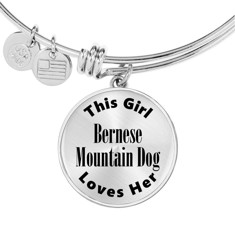 Bernese Mountain Dog - Bangle Bracelet