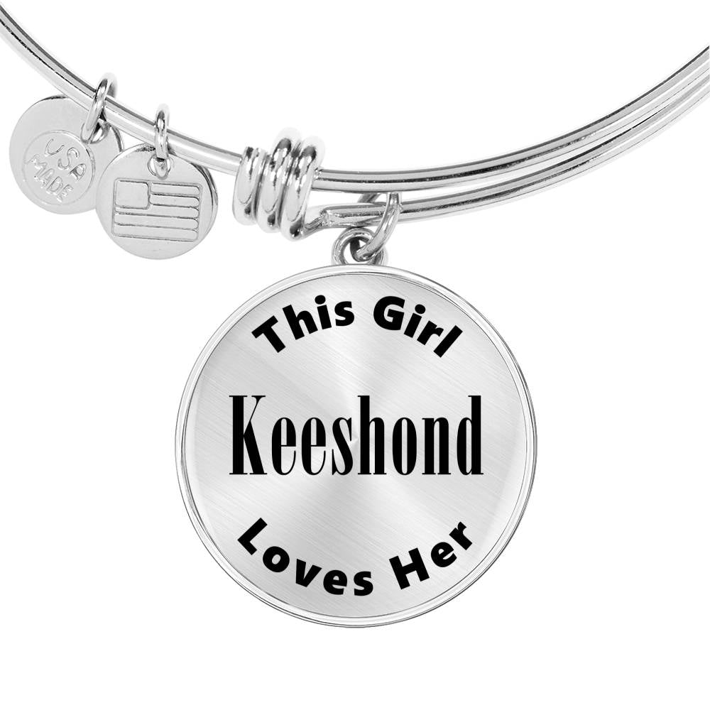 Keeshond - Bangle Bracelet