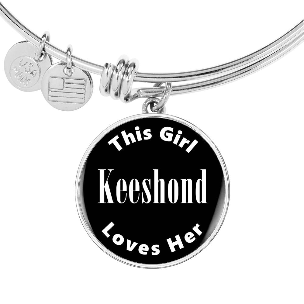 Keeshond v2 - Bangle Bracelet