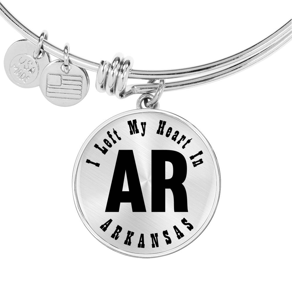 Heart In Arkansas v01 - Bangle Bracelet