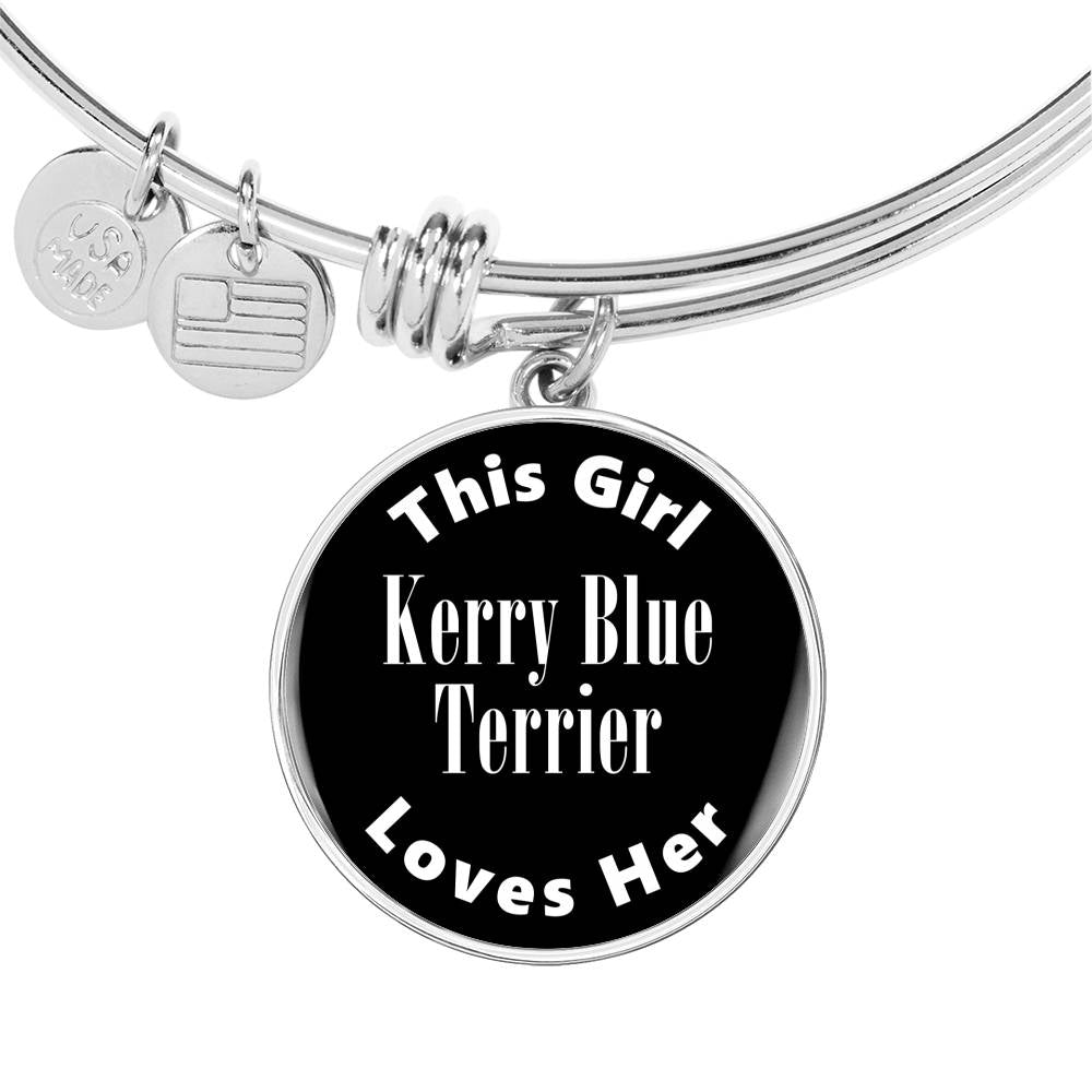 Kerry Blue Terrier v2 - Bangle Bracelet