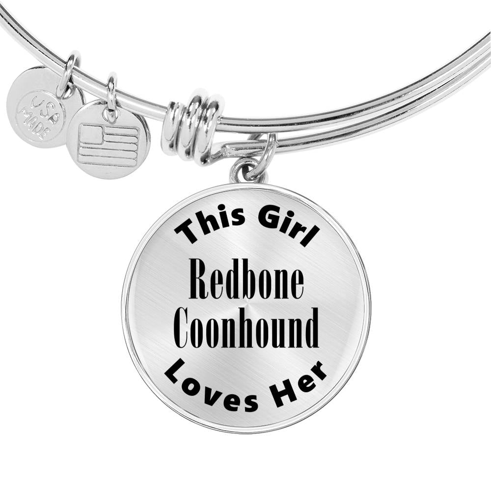 Redbone Coonhound - Bangle Bracelet