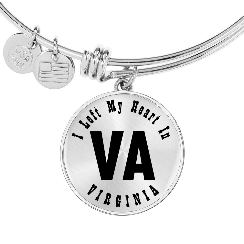Heart In Virginia v01 - Bangle Bracelet