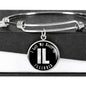 Heart In Illinois v02 - Bangle Bracelet