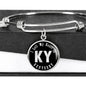 Heart In Kentucky v02 - Bangle Bracelet