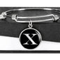 Initial X v2a - Bangle Bracelet