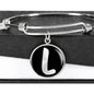 Initial L v2b - Bangle Bracelet