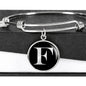 Initial F v2a - Bangle Bracelet