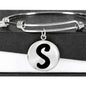 Initial S v1b - Bangle Bracelet