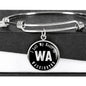 Heart In Washington v02 - Bangle Bracelet