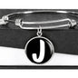 Initial J v3b - Bangle Bracelet