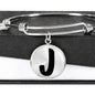 Initial J v1b - Bangle Bracelet